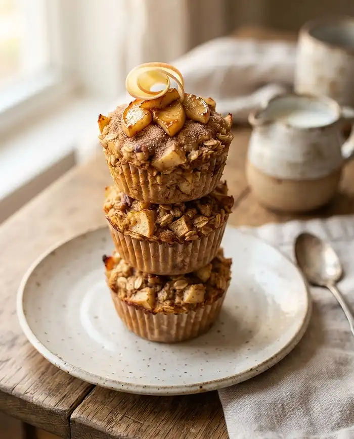 Baked Apple Cinnamon Oatmeal Cups 4 Baked Apple Cinnamon Oatmeal Cups Recipe