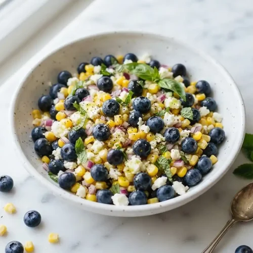 Blueberry Corn Feta Salad