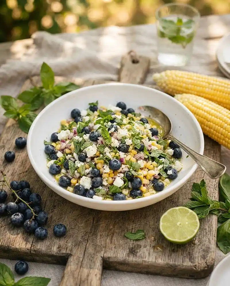 Blueberry Corn Feta Salad RECIPE