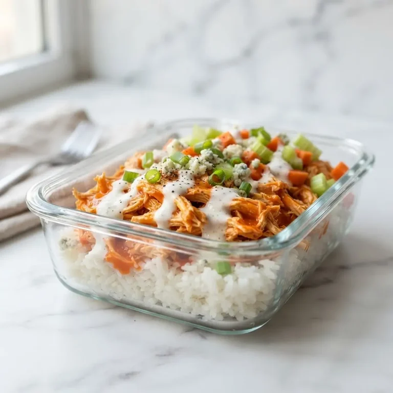 Buffalo Chicken Rice Lunch Prep