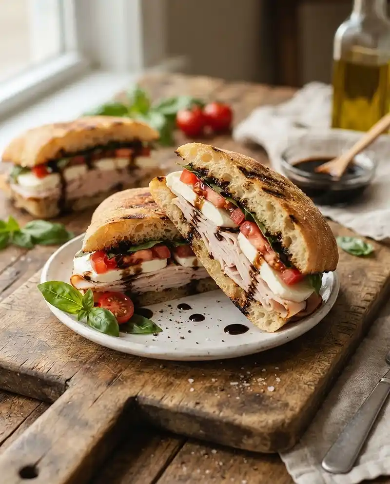 Caprese Turkey Lunch Sandwiches 4 Caprese Turkey Lunch Sandwiches recipe