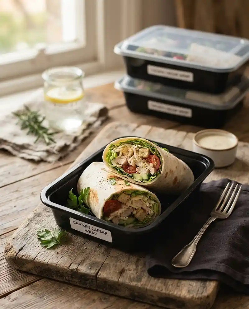 Chicken Caesar Wrap Lunch Boxes RECIPE