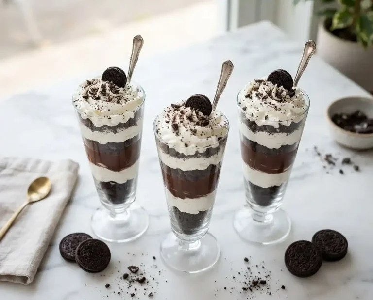 Taste with Purpose 2 Cookies and Cream Pudding Parfaits