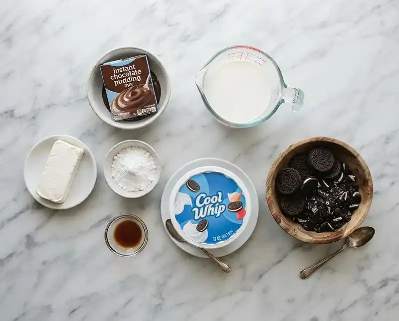 Cookies and Cream Pudding Parfaits 3 Cookies and Cream Pudding Parfaits Ingredients