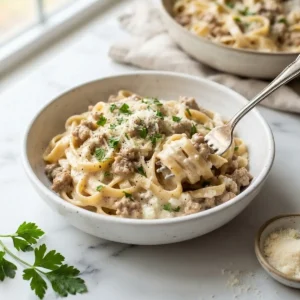 Cottage Cheese Alfredo Turkey Pasta 5 Cottage Cheese Alfredo Turkey Pasta