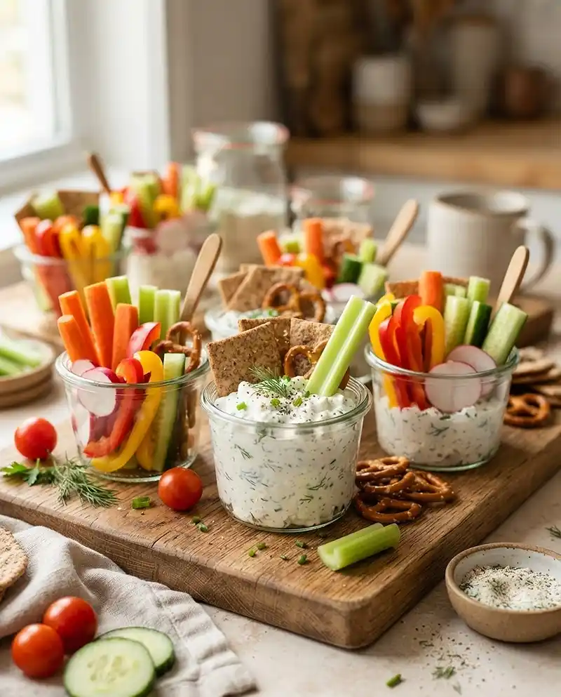 Cottage Cheese Ranch Snack Cups 4 Cottage Cheese Ranch Snack Cups RECIPZ