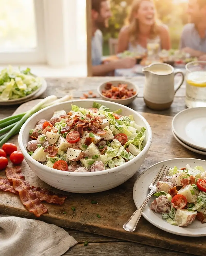 Creamy BLT Potato Salad Recipe 4 Creamy BLT Potato Salad RECIPE