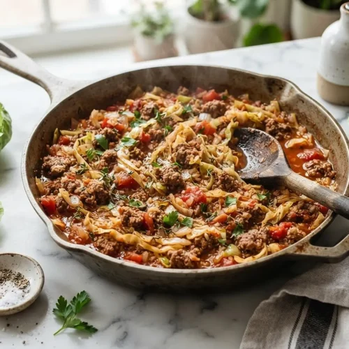 Dirty Cabbage Ground Beef Skillet 5 Dirty Cabbage Ground Beef Skillet
