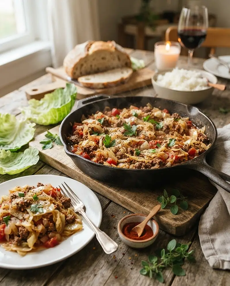 Dirty Cabbage Ground Beef Skillet 4 Dirty Cabbage Ground Beef Skillet recipe