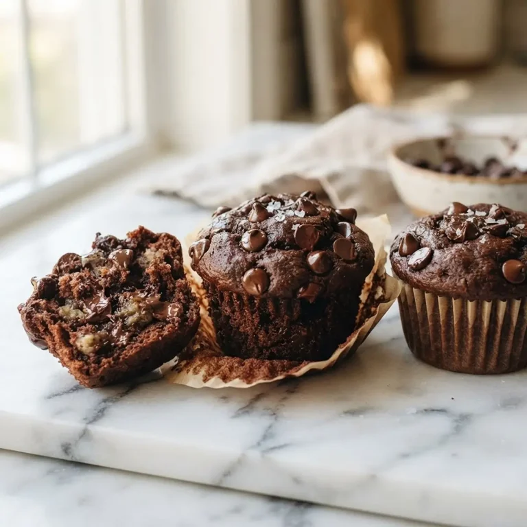Double Chocolate Banana Snack Muffins