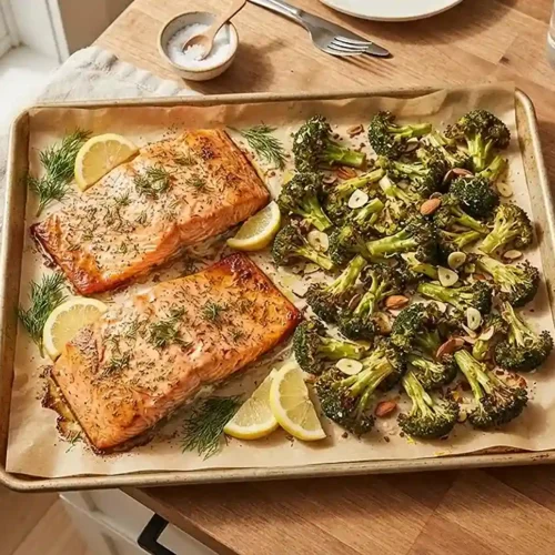Sheet Pan Salmon Broccoli Rice 5 Easy Sheet Pan Salmon Broccoli Rice