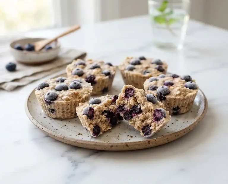 Freezer Blueberry Oatmeal Cups