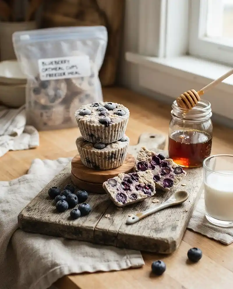 Freezer Blueberry Oatmeal Cups 4 Freezer Blueberry Oatmeal Cups RECIPE