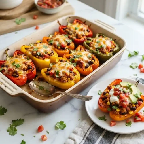 High-Protein Taco Stuffed Peppers 5 High-Protein Taco Stuffed Peppers