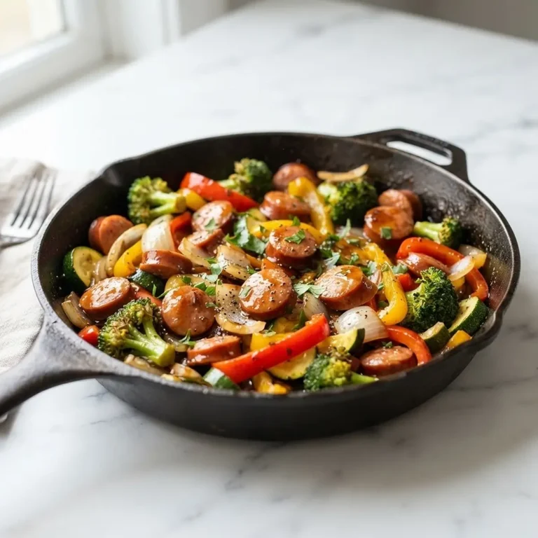Honey Garlic Sausage Veggie Skillet