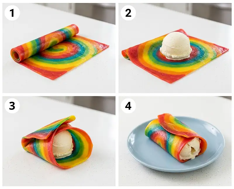 Fruit Roll-Up Ice Cream Treat 4 How to Make Fruit Roll-Up Ice Cream