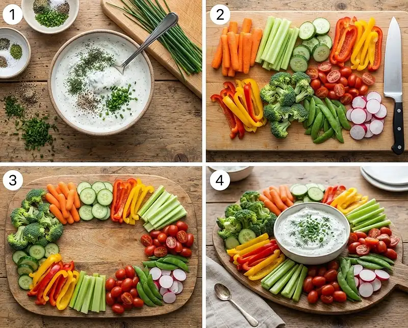 Greek Yogurt Ranch Veggie Board 3 How to Make Greek Yogurt Ranch Veggie Board