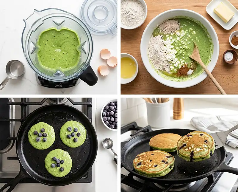 How to Make cottage cheese and spinach pancakes​