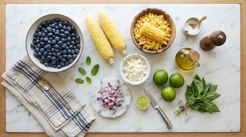 INGREDIENTS FOR Blueberry Corn Feta Salad