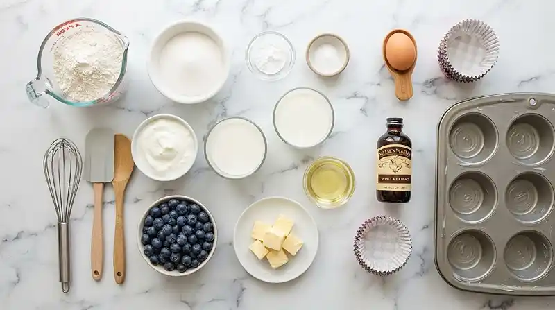 Blueberry Streusel Yogurt Muffins 2 INGREDIENTS FOR Blueberry Streusel Yogurt Muffins
