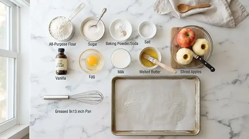 Caramel Apple Sheet Pan Pancakes 2 INGREDIENTS FOR Caramel Apple Sheet Pan Pancakes