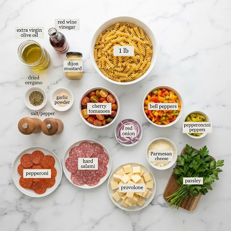 Italian Grinder Pasta Salad 2 INGREDIENTS FOR Italian Grinder Pasta Salad