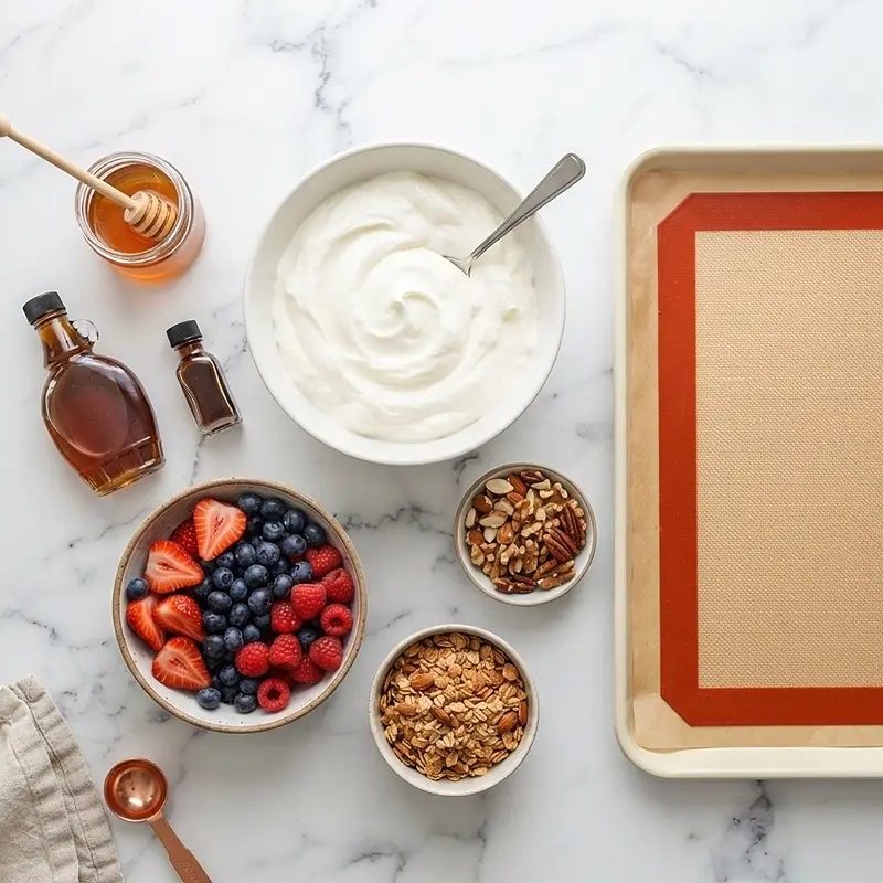 INGREDIENTS FOR Vanilla Greek Yogurt Recovery Bark