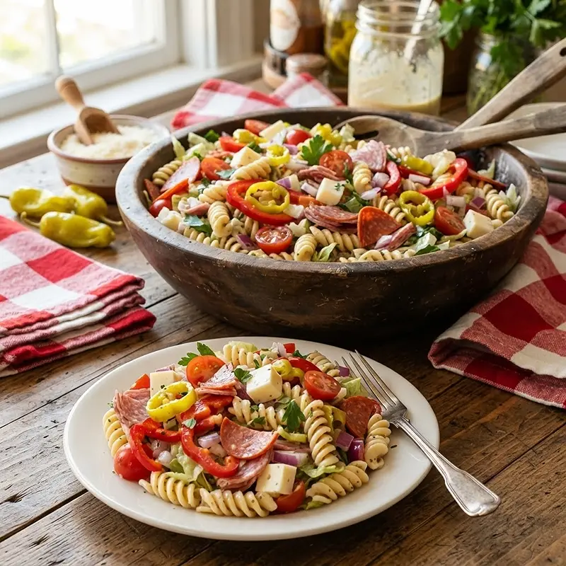 Italian Grinder Pasta Salad 4 Italian Grinder Pasta Salad RECIPE