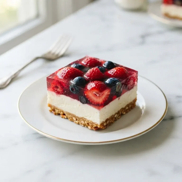 Labor Day Berry Pretzel Dessert