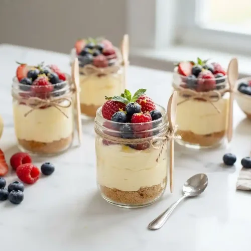 Lemon Berry Icebox Dessert Jars 5 Lemon Berry Icebox Dessert Jars