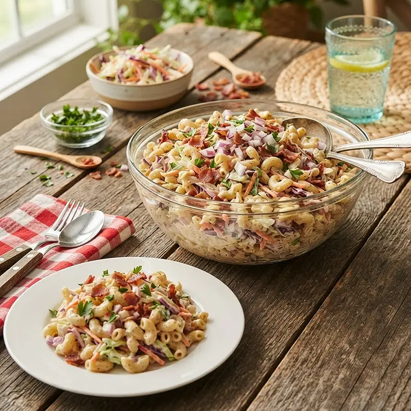 Loaded Coleslaw Pasta Salad 4 Loaded Coleslaw Pasta Salad RECIPE