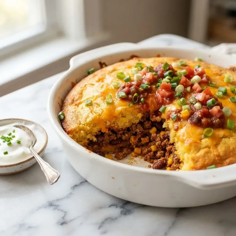Loaded Cornbread Taco Bake