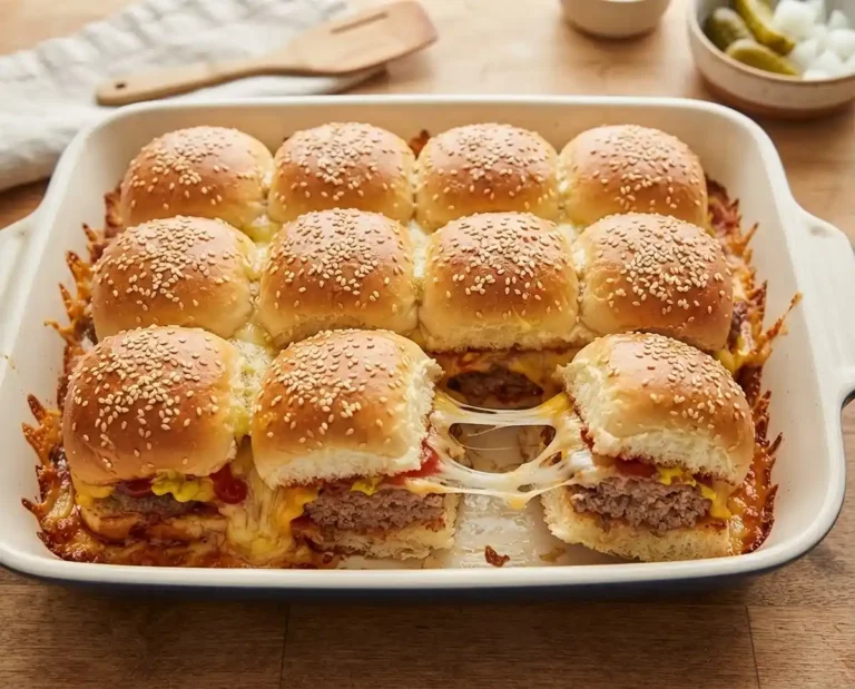 Mini Cheeseburger Slider Bake