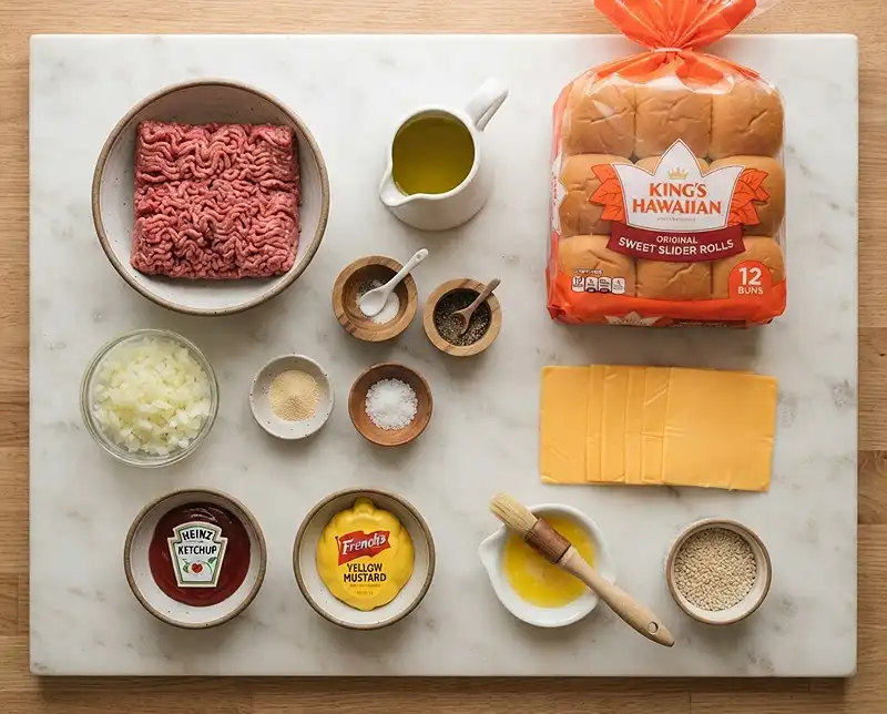 Mini Cheeseburger Slider Bake 2 Mini Cheeseburger Slider Bake Ingredients