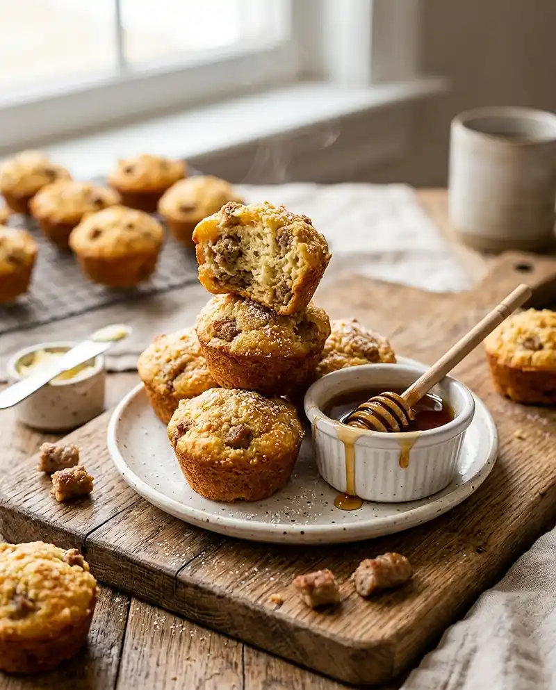 Pancake Sausage Muffin Bites 4 Pancake Sausage Muffin Bites RECIPE
