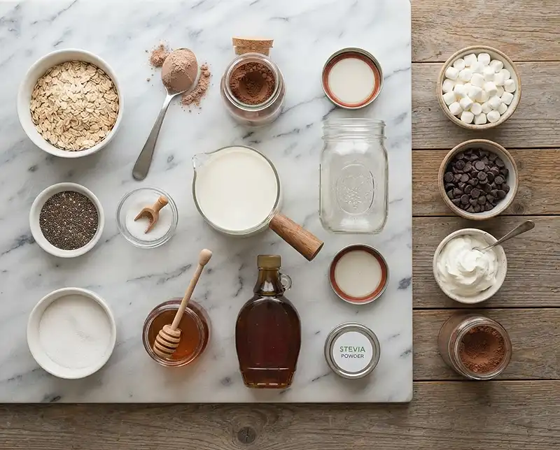 Protein Hot Chocolate Overnight Oats 2 Protein Hot Chocolate Overnight Oats Ingredients