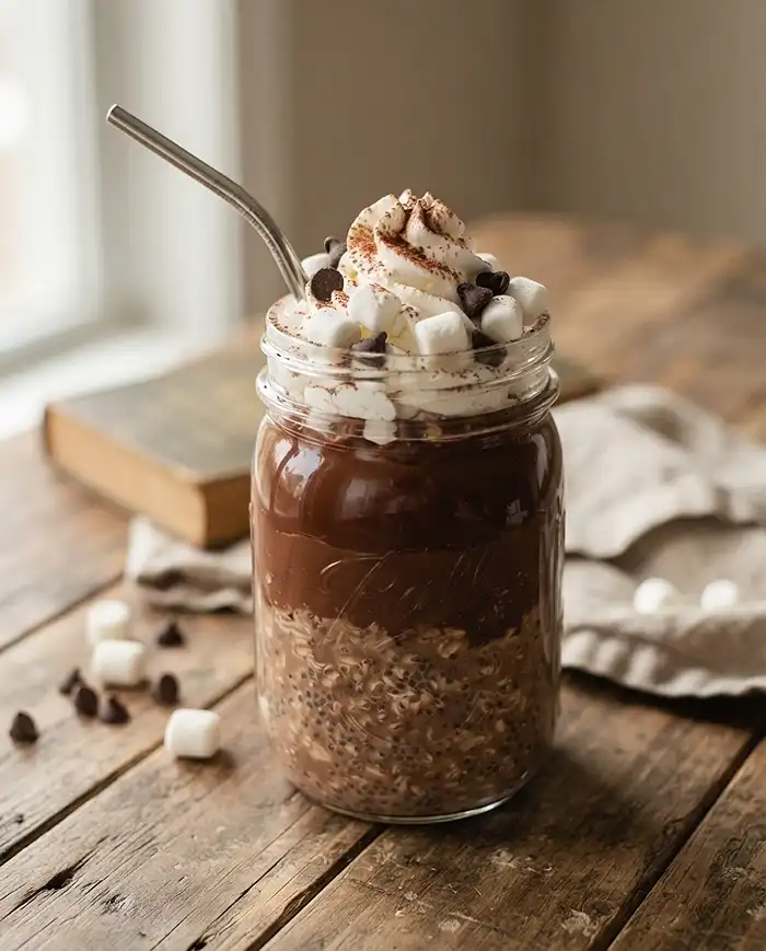 Protein Hot Chocolate Overnight Oats 4 Protein Hot Chocolate Overnight Oats Recipe