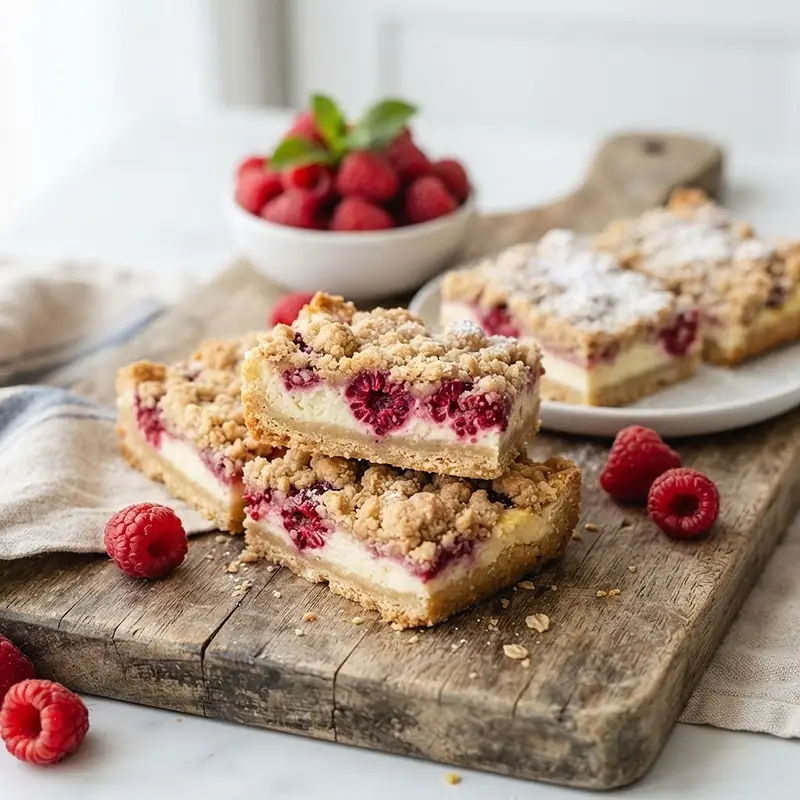 Raspberry Cream Cheese Breakfast Bars 4 Raspberry Cream Cheese Breakfast Bars recipe