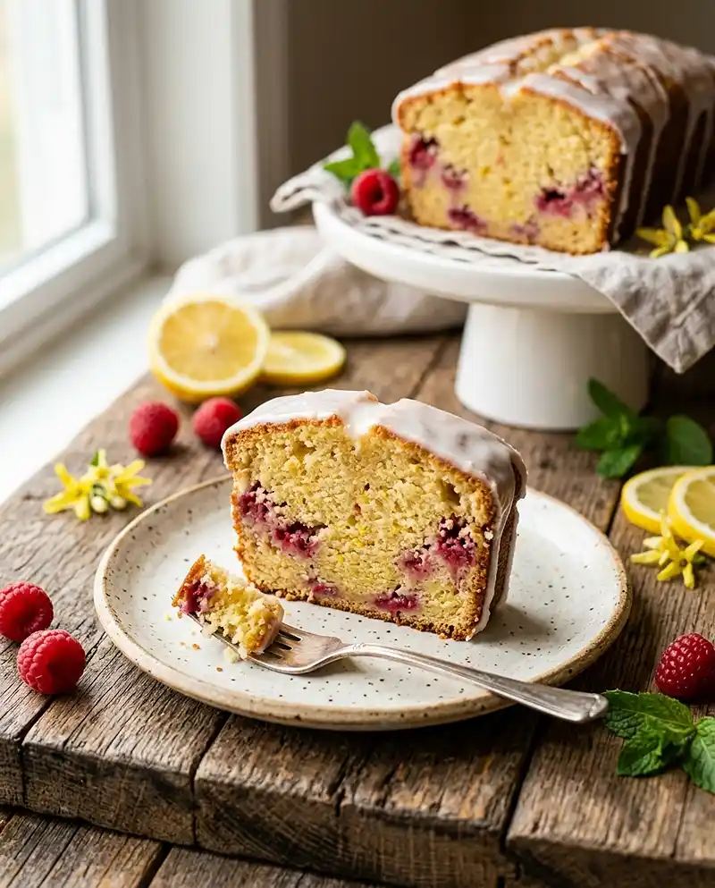 Raspberry Lemon Loaf Cake 4 Raspberry Lemon Loaf Cake RECIPE