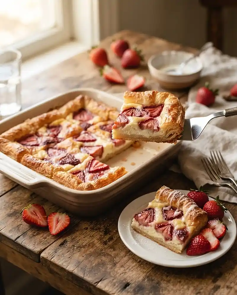 Strawberry Cream Cheese Danish Bake 4 Strawberry Cream Cheese Danish Bake recipe