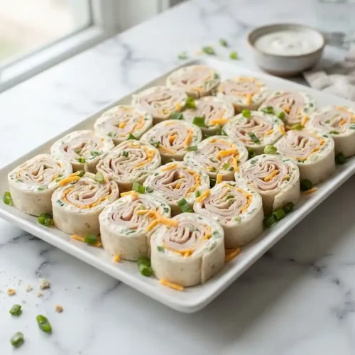 Turkey Cheddar Ranch Pinwheels