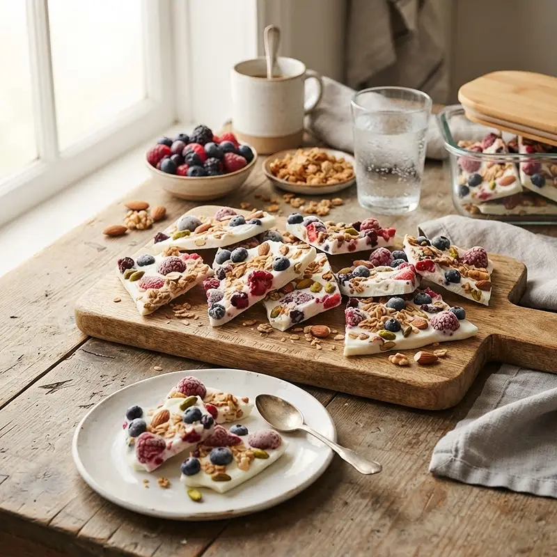 Vanilla Greek Yogurt Recovery Bark RECIPE