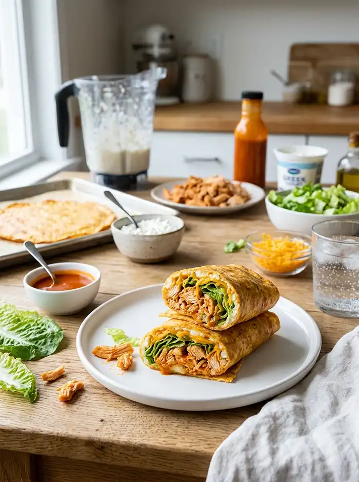 Cottage Cheese Chicken Wrap Recipe 5 Viral High Protein Cottage Cheese Wrap