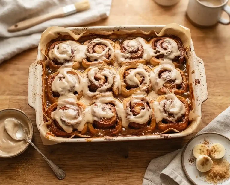brown butter banana bread cinnamon rolls recipe​