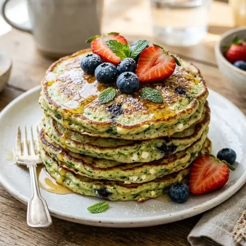 cottage cheese and spinach pancakes​
