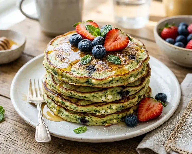 cottage cheese and spinach pancakes​