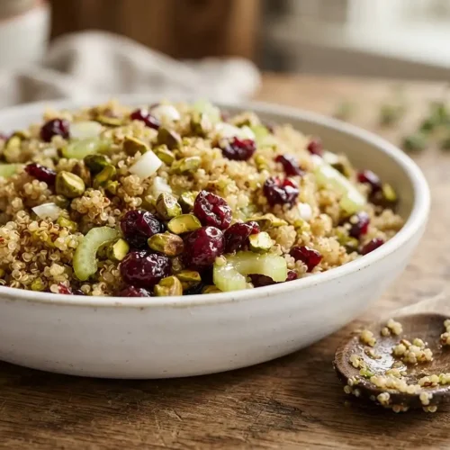 Quinoa Pistachio Cranberry Salad 2 quinoa pistachio cranberry salad