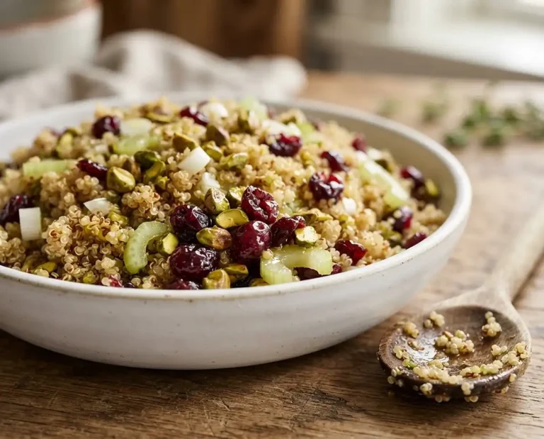 quinoa pistachio cranberry salad