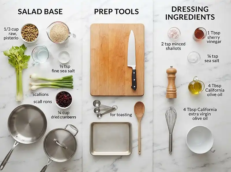 Quinoa Pistachio Cranberry Salad 3 quinoa pistachio cranberry salad_ Ingredients