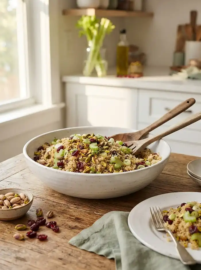 Quinoa Pistachio Cranberry Salad 5 quinoa pistachio cranberry salad